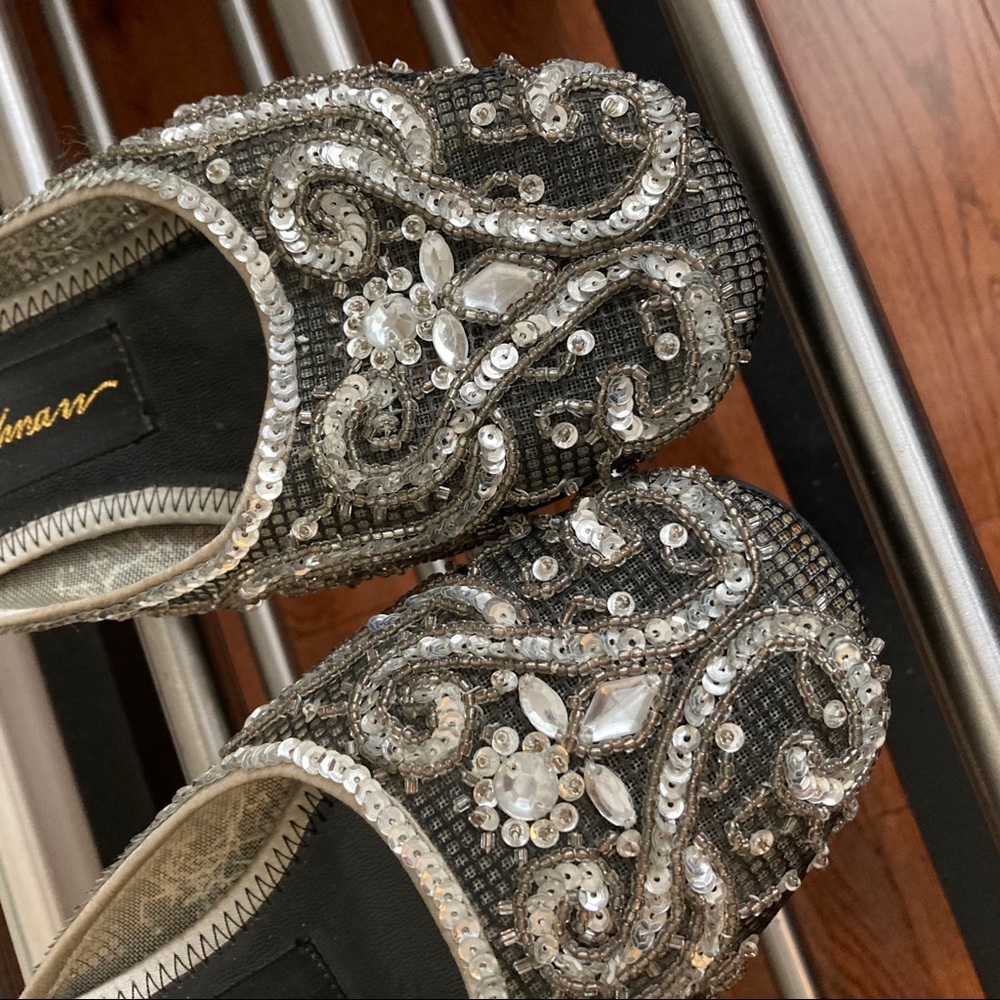 *New* Beverly Feldman Sz 36 sequin slippers